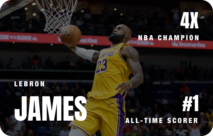LeBron James player card